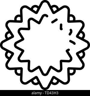 Unbekannter Virus Symbol, outline Style Stock Vektor