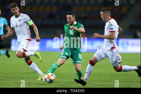 Nordirlands Conor Washington in Aktion während der UEFA EURO 2020 Qualifikation, Gruppe C Gleichen am Borisov Arena. Stockfoto