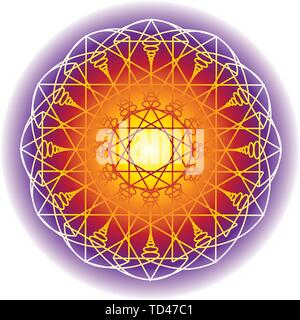 Farbe Geometrie Mandala vector Pattern Stock Vektor