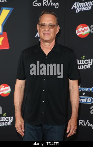 Los Angeles, Kalifornien, USA. 11 Juni, 2019. Tom Hanks besucht die Premiere von Disney und Pixars "Toy Story 4" am 11. Juni 2019 in Los Angeles, Kalifornien. Credit: Faye Sadou/Medien Punch/Alamy leben Nachrichten Stockfoto