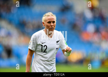 Le Havre, Frankreich. 11 Juni, 2019. Betsy Hassett (Neuseeland) (12), 11.06.2019, Le Havre (Frankreich), Fußball, FIFA Frauen-WM 2019, Neuseeland, Niederlande, FIFA-Reglement PROPHIBIT DIE VERWENDUNG VON FOTOGRAFIE ALS BILD-SEQUENZEN UND/ODER QUASI-VIDEO. | Verwendung der weltweiten Kredit: dpa/Alamy leben Nachrichten Stockfoto