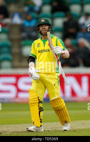 Taunton, Großbritannien. 12 Juni, 2019. World Cup Cricket, Australien gegen Pakistan; David Warner von Australien Quelle: Aktion Plus Sport Bilder/Alamy leben Nachrichten Stockfoto