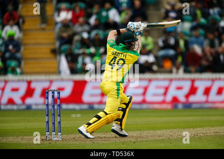Taunton, Großbritannien. 12 Juni, 2019. World Cup Cricket, Australien gegen Pakistan; Steve Smith von Australien Quelle: Aktion Plus Sport Bilder/Alamy leben Nachrichten Stockfoto