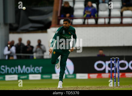 Taunton, Großbritannien. 12 Juni, 2019. World Cup Cricket, Australien gegen Pakistan; Shoaib Malik von Pakistan Credit: Aktion Plus Sport Bilder/Alamy leben Nachrichten Stockfoto