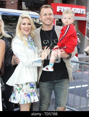 New York, NY, USA. New York, USA. 12 Juni, 2019. Heidi Montag und Spencer Pratt mit Gunner Stein auf NBC's heute in New York City am 12. Juni 2019 Credit: Rw/Medien Punch/Alamy leben Nachrichten Stockfoto