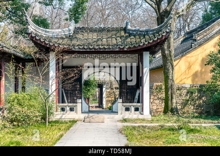 Alte Gebäude und Landschaft in Suzhou Garten Stockfoto