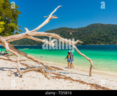 Der Strand auf Ko Rawi Insel in Tarutao Marine National Park, Thailand, Südostasien, Asien Stockfoto