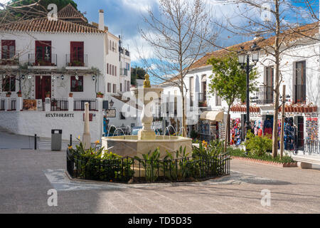 Alte weiße Dorf Mijas, Provinz Malaga, Andalusien, Spanien, Europa Stockfoto