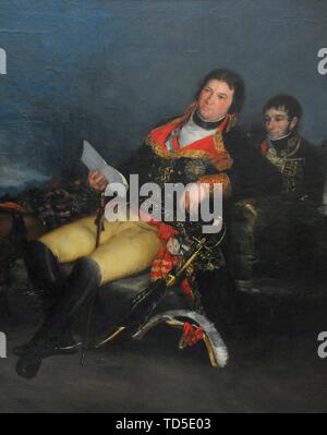 Manuel de Godoy y Álvarez de Faria (1767-1851). Político Español. Primer Ministro y favorito de Carlos IV. Manuel Godoy, Príncipe de la Paz, 1801. Retrato por Francisco de Goya y Lucientes (1746-1828). Las Mejores. Óleo sobre lienzo, 1,80 x 2,67 m. Real Academia de Bellas Artes de San Fernando. Madrid. España. Stockfoto