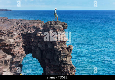 Vulkanische Bogen auf Big Island, Hawaii Stockfoto