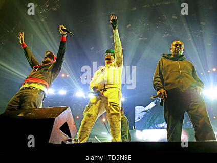 Wu Tang Clan auf ihre 'Götter von Rap' Tour in der Manchester Arena bietet: Wu-Tang Clan Wo: Manchester, Großbritannien Wann: 11. Mai 2019 Credit: Sakura/WENN.com Stockfoto