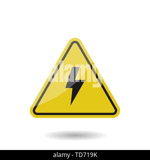 Hohe Spannung vektor Zeichen Stock Vektor