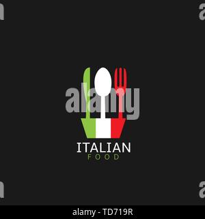 Italienisches Essen Symbol Stock Vektor