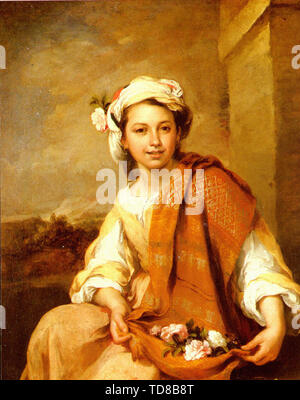 Bartolomé Esteban Murillo - Flower Girl 16. Stockfoto