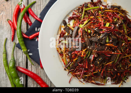 Gebratenen Rindfleisch Stockfoto