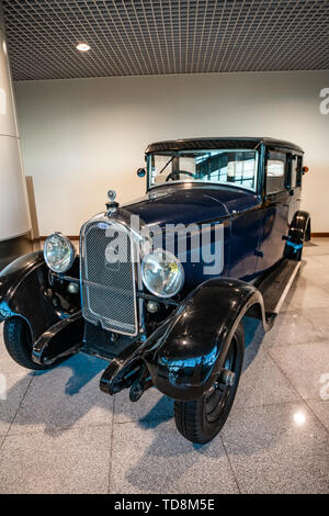 Moskau, Russland - 27. MAI 2019: Delahaye Oldtimer 1929 an die kostenlose Ausstellung im Flughafen Moskau Domodedovo Stockfoto