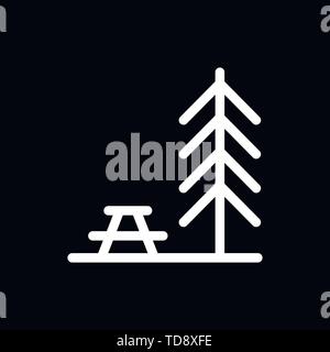 Einfache camping Symbol. Universal camping Symbole für Web und mobile UI Stock Vektor