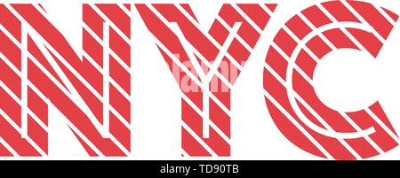 NYC anmelden Inschrift vintage Farben. Vector EPS 10. Stock Vektor