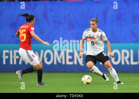 12. Juni 2019 Valenciennes, Frankreich FUSSBALL FIFA Frauen-WM 2019 Frankreich: Deutschland gegen Spanien Stockfoto