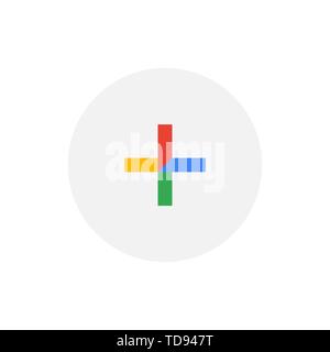 Pluszeichen Symbol einfaches Design. Vector EPS 10. Stock Vektor