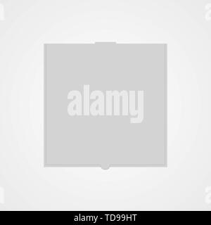 Pizza Box Symbol auf weißem Hintergrund Stock Vektor