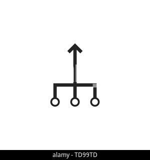 Konsolidierung Symbol unterzeichnen. Vector EPS 10 Abbildung. Symbole Stock Vektor