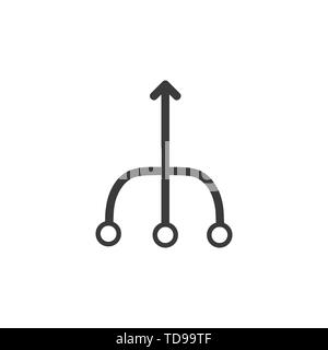 Konsolidierung Symbol unterzeichnen. Vector EPS 10 Abbildung. Symbole Stock Vektor
