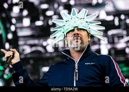 Landgraaf, Niederlande vom 8. Juni 2019 Jamiroquai Live at Pinkpop Festival 2019 © Roberto Finizio / Alamy durchführen Stockfoto