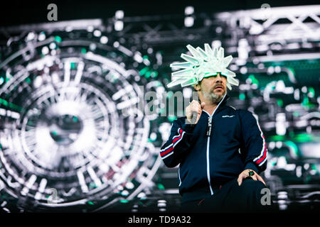 Landgraaf, Niederlande vom 8. Juni 2019 Jamiroquai Live at Pinkpop Festival 2019 © Roberto Finizio / Alamy durchführen Stockfoto