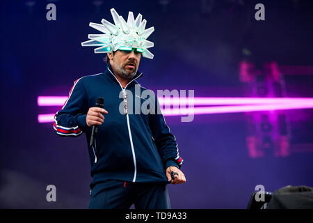 Landgraaf, Niederlande vom 8. Juni 2019 Jamiroquai Live at Pinkpop Festival 2019 © Roberto Finizio / Alamy durchführen Stockfoto