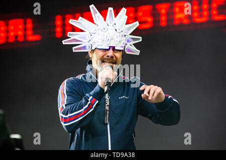 Landgraaf, Niederlande vom 8. Juni 2019 Jamiroquai Live at Pinkpop Festival 2019 © Roberto Finizio / Alamy durchführen Stockfoto