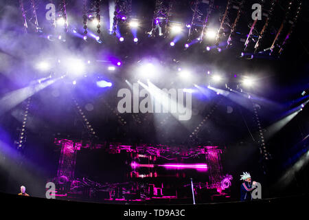 Landgraaf, Niederlande vom 8. Juni 2019 Jamiroquai Live at Pinkpop Festival 2019 © Roberto Finizio / Alamy durchführen Stockfoto