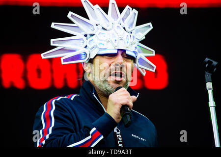 Landgraaf, Niederlande vom 8. Juni 2019 Jamiroquai Live at Pinkpop Festival 2019 © Roberto Finizio / Alamy durchführen Stockfoto