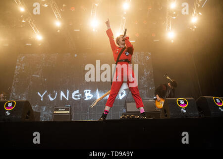 Landgraaf, Niederlande vom 8. Juni 2019 Yungblud Live at Pinkpop Festival 2019 © Roberto Finizio / Alamy durchführen Stockfoto