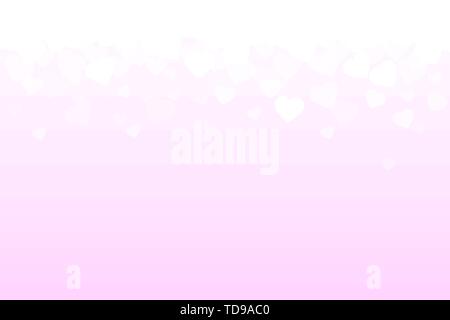 Herzen rosa Hintergrund. Valentine hellrosa Zusammenfassung zurück Stock Vektor