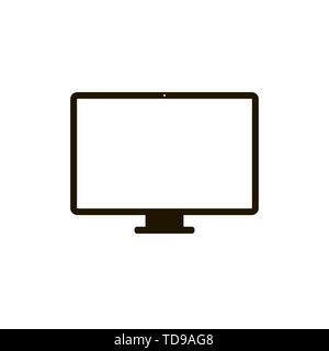 Monitor Symbol des Computers. Elektronisches Gerät. Vector EPS 10. Stock Vektor