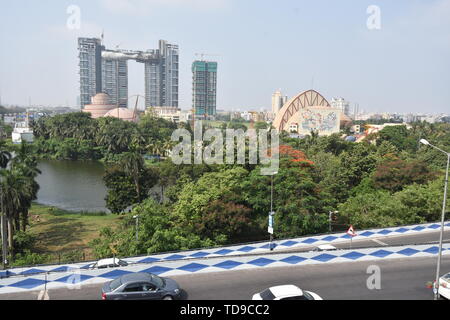 Stadt der Wissenschaft von parama Insel Flyover, Kolkata, Indien. Stockfoto