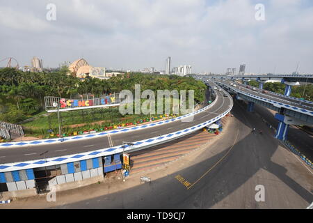 Stadt der Wissenschaft von parama Insel Flyover, Kolkata, Indien. Stockfoto