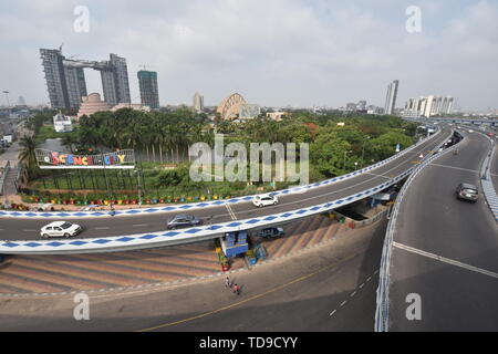 Stadt der Wissenschaft von parama Insel Flyover, Kolkata, Indien. Stockfoto