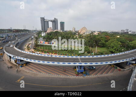 Stadt der Wissenschaft von parama Insel Flyover, Kolkata, Indien. Stockfoto