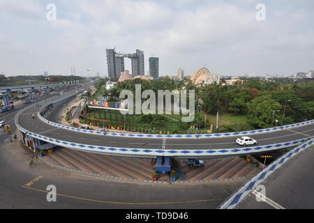 Stadt der Wissenschaft von parama Insel Flyover, Kolkata, Indien. Stockfoto