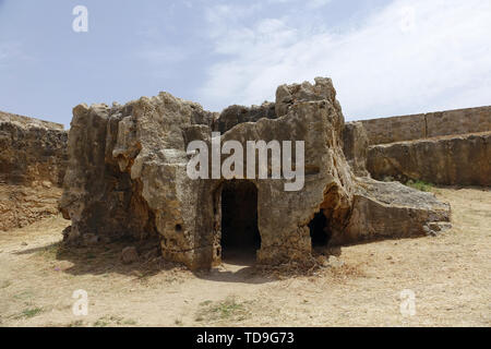 Gräber der Könige, Paphos, Zypern, Europa, UNESCO Weltkulturerbe Stockfoto