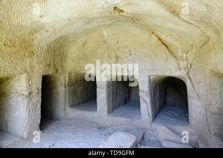 Gräber der Könige, Paphos, Zypern, Europa, UNESCO Weltkulturerbe Stockfoto