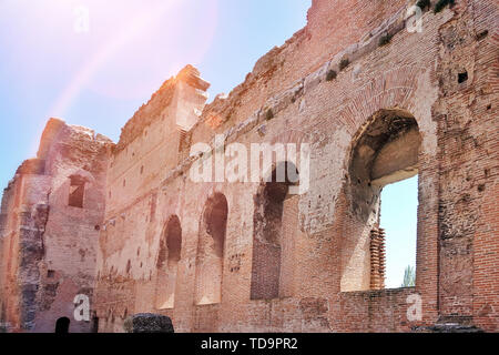 Red Bazilica der antiken Stadt Bergama in der Türkei Stockfoto