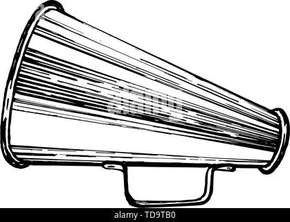 Megaphon Skizze single Stock Vektor