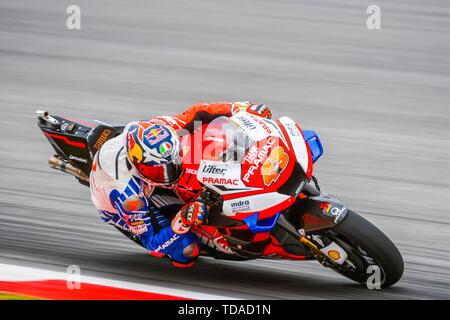 Barcelona, Spanien. 14 Juni, 2019. JACK MILLER (43) von Australien und Pramac Racing während der MOTO GP Freie Praxis 1 Der Ctalunya Grand Prix im Stromkreis de Barcelona Rennbahn in Montmelo, Spanien am 14. Juni 2019 (Foto: Alvaro Sanchez) Credit: CORDON PRESSE/Alamy Live News Credit: CORDON PRESSE/Alamy leben Nachrichten Stockfoto