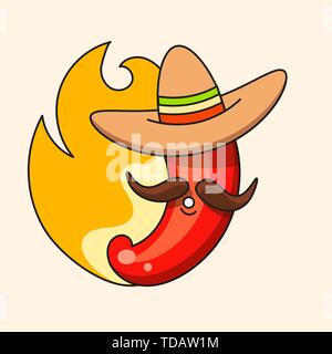 Retro heißen Mexikanischen Symbol. Fast Food. Vector Hintergrund. Zutaten aus biologischem Anbau. Mexikanischen Taco Essen. Bunte Vektor Illustration. Mexiko Vektor einrichten. Stock Vektor