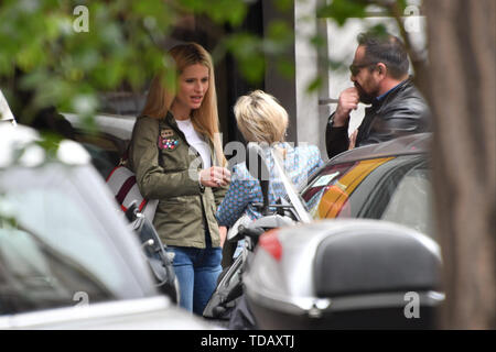 Michelle Hunziker in Mailand, Italien: Mailand, Italien Wann: 13. Mai 2019 Credit: IPA/WENN.com ** Nur für die Veröffentlichung in Großbritannien, den USA, Deutschland, Österreich, Schweiz ** verfügbar Stockfoto
