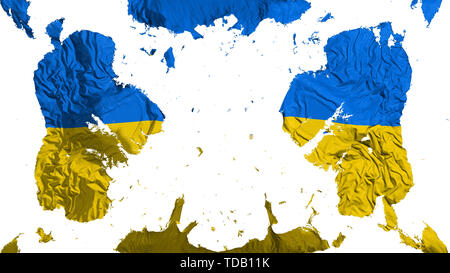 Zerstreut Ukraine Flagge Stockfoto