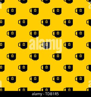 Tasse Tee Muster Vektor Stock Vektor